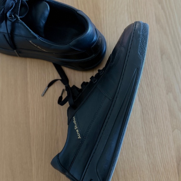 ACNE STUDIOS PEREY LACE UP SNEAKER, Black - Picture 4 of 6